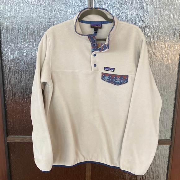 Patagonia Jackets & Blazers - Patagonia Sync snap jacket in pelican with stone blue size Large. NWT